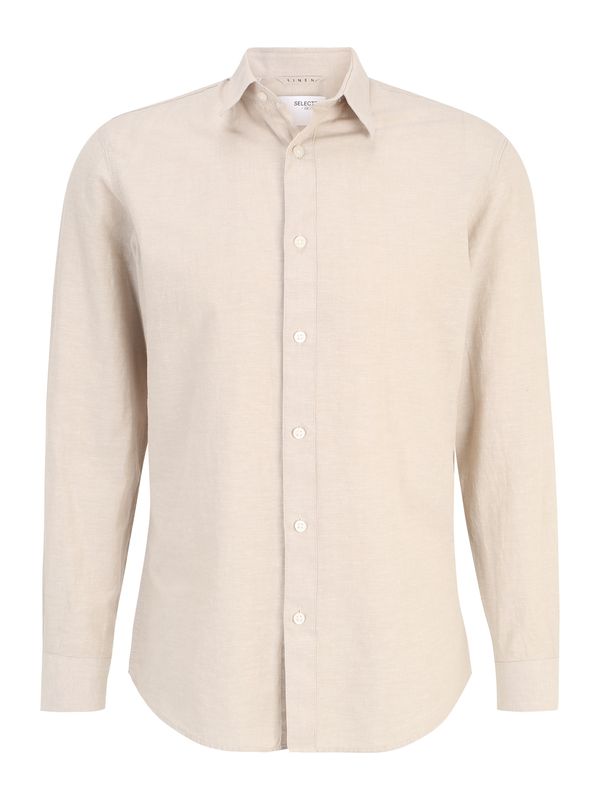 SELECTED HOMME SELECTED HOMME Риза  бежово меланж