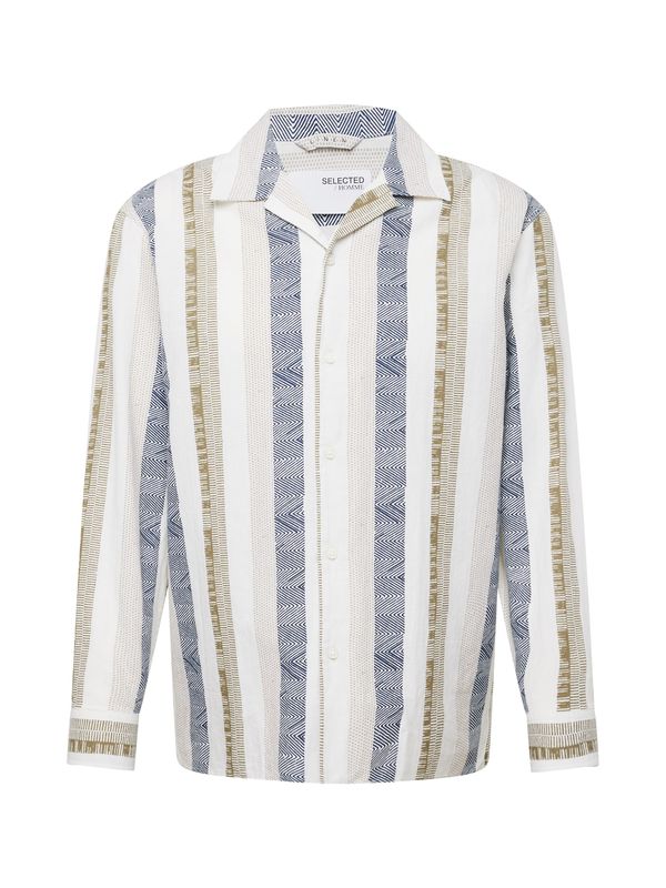 SELECTED HOMME SELECTED HOMME Риза  бежово / слонова кост / морскосиньо / маслина