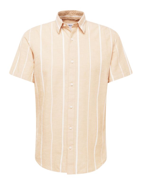 SELECTED HOMME SELECTED HOMME Риза  камел / бяло