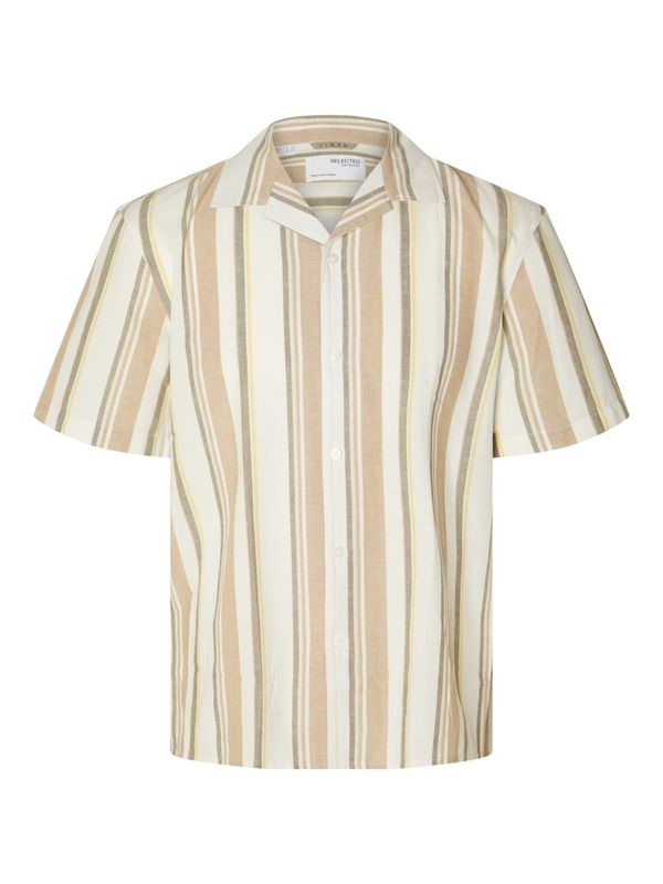 SELECTED HOMME SELECTED HOMME Риза  капучино / мока / бяло