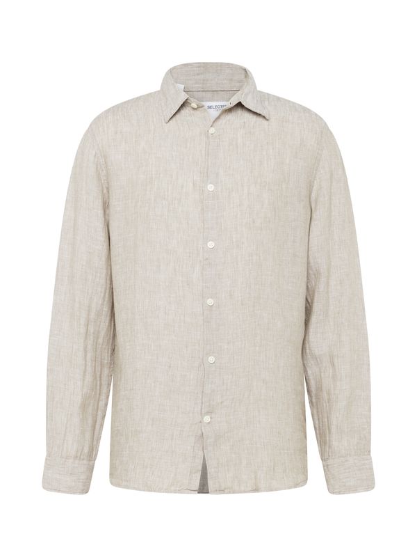 SELECTED HOMME SELECTED HOMME Риза 'KYLIAN'  сиво-бежово