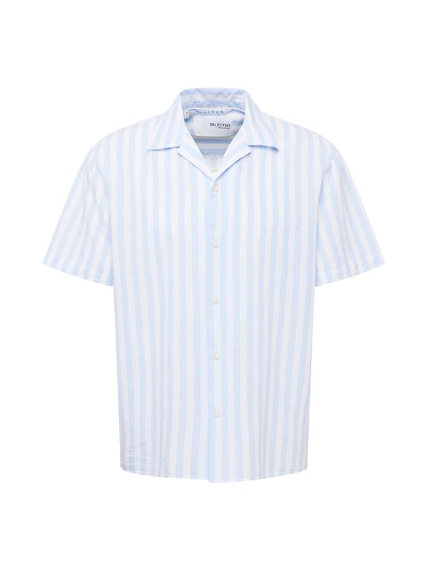 SELECTED HOMME SELECTED HOMME Риза  светлосиньо / бяло