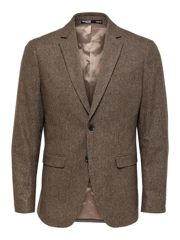 SELECTED HOMME SELECTED HOMME Сако 'Adrian'  кафяво / черно