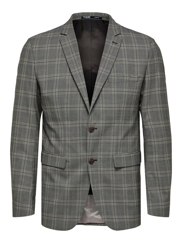 SELECTED HOMME SELECTED HOMME Сако 'Logan'  тъмнокафяво / сиво