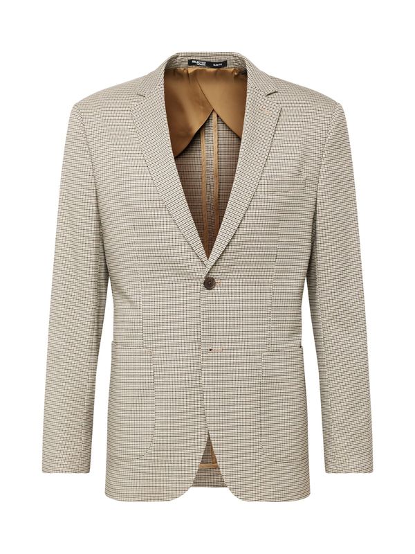 SELECTED HOMME SELECTED HOMME Сако 'Ryan'  цвят "пясък" / брокат / черно
