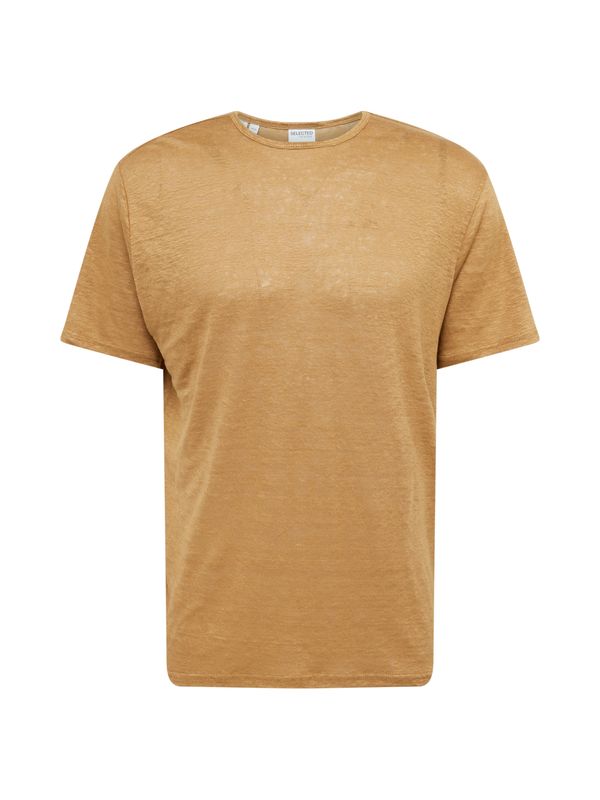 SELECTED HOMME SELECTED HOMME Тениска 'BET'  карамел