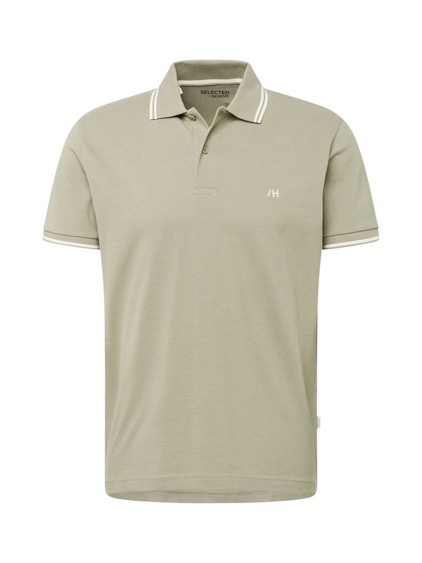 SELECTED HOMME SELECTED HOMME Тениска 'Dante'  сиво / каки