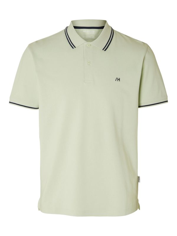 SELECTED HOMME SELECTED HOMME Тениска 'Dante'  светлозелено / черно