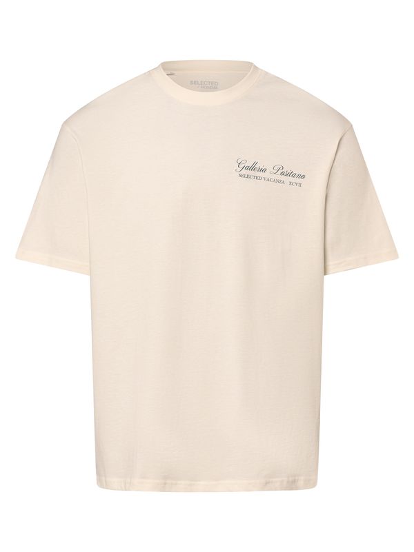 SELECTED HOMME SELECTED HOMME Тениска  екрю / петрол