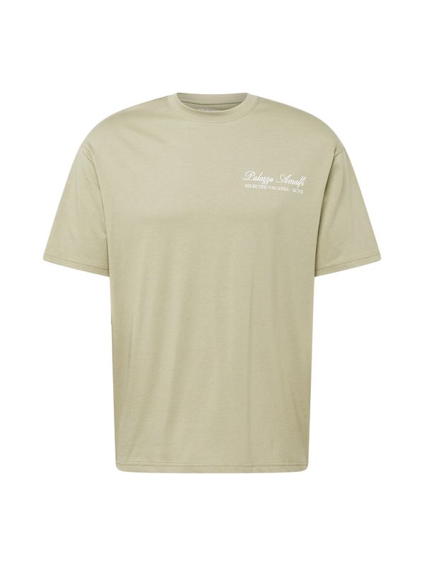 SELECTED HOMME SELECTED HOMME Тениска  каки / бяло