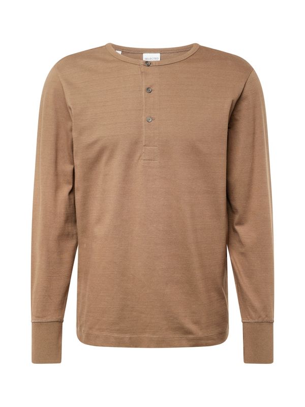 SELECTED HOMME SELECTED HOMME Тениска 'PHILLIP'  светлокафяво