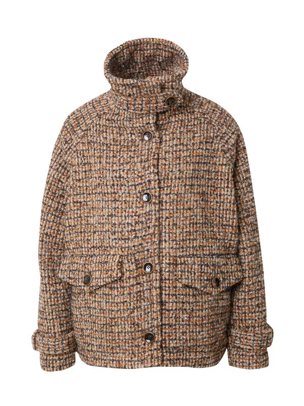 sessun sessun Преходно яке 'LEE VALLEY'  бежово / тъмнокафяво / антрацитно черно / оранжево