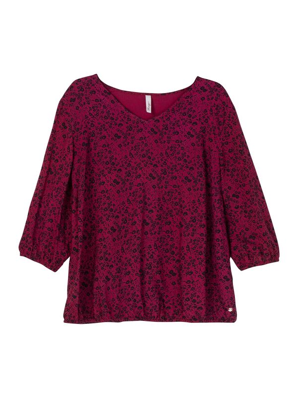 SHEEGO SHEEGO Блуза  боровинка / черно