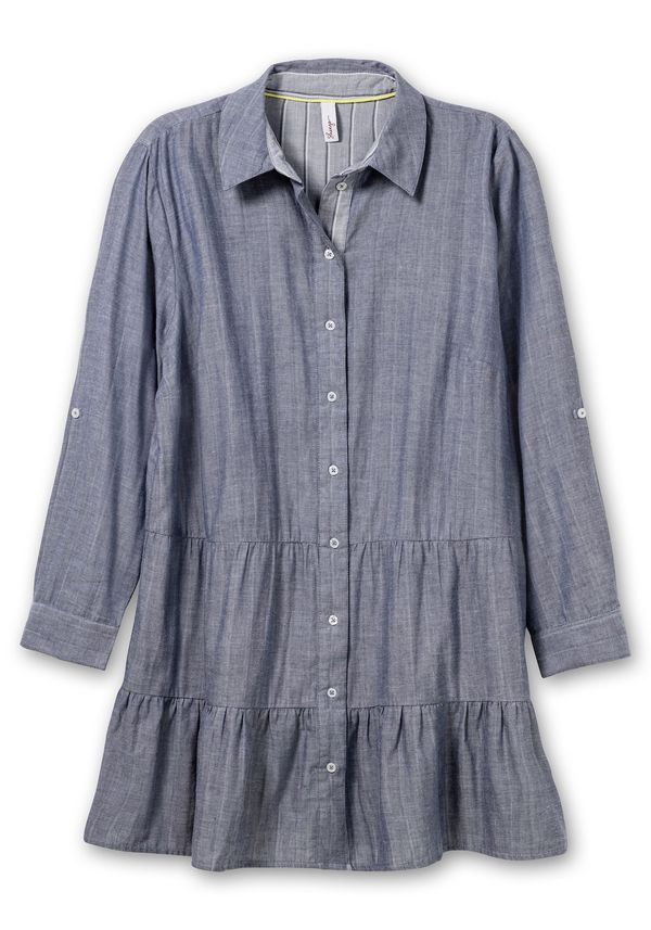 SHEEGO SHEEGO Блуза  гълъбово синьо