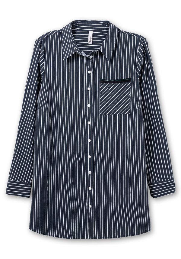 SHEEGO SHEEGO Блуза  нощно синьо / бяло