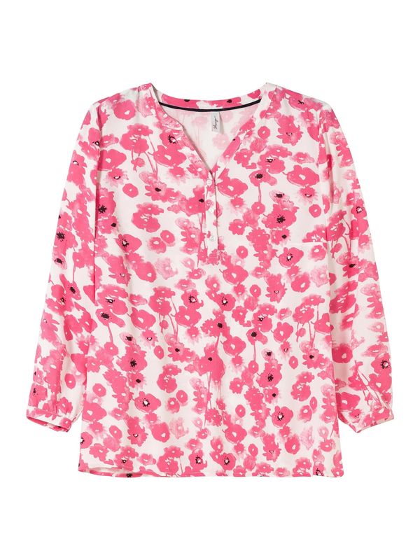 SHEEGO SHEEGO Блуза  питая / черно / бяло