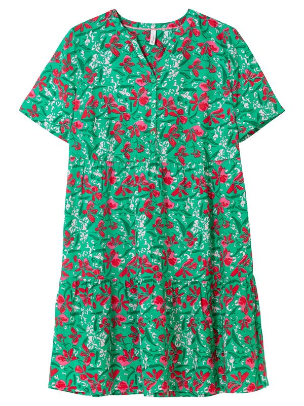 SHEEGO SHEEGO Лятна рокля  зелено / розово / алено / бяло