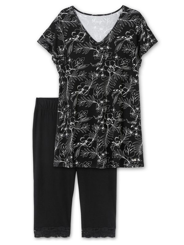 SHEEGO SHEEGO Облекло за бягане  черно / бяло