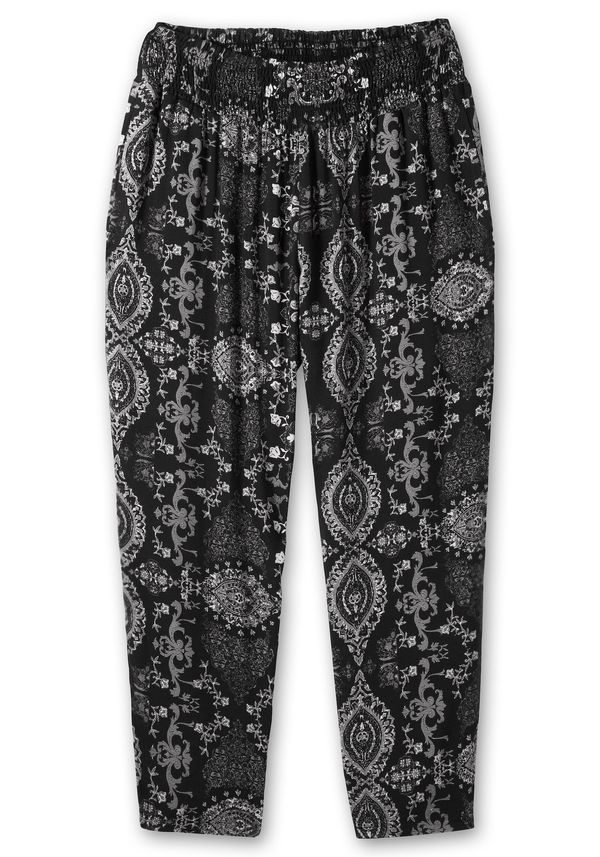 SHEEGO SHEEGO Панталон  тъмносиво / черно / бяло