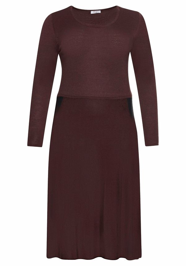 SHEEGO SHEEGO Плетена рокля  гълъбово синьо / винено червено / черно