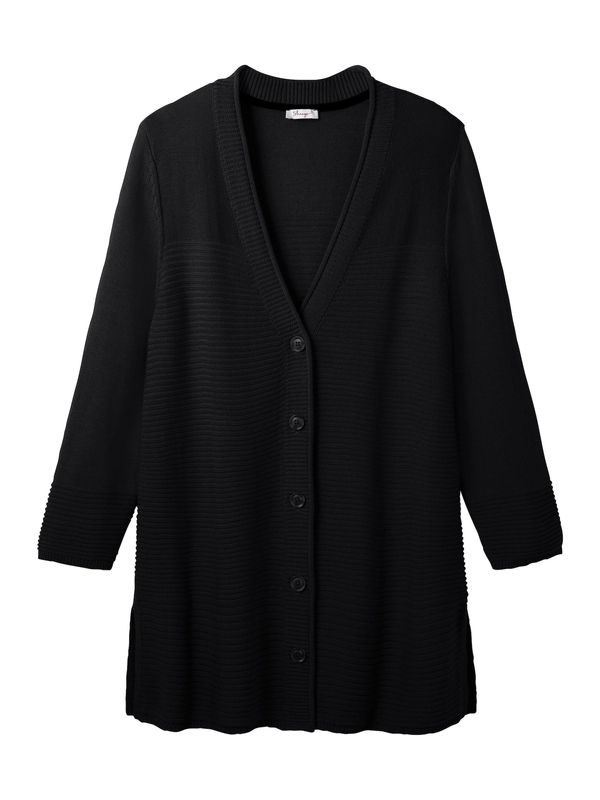 SHEEGO SHEEGO Плетена жилетка  черно