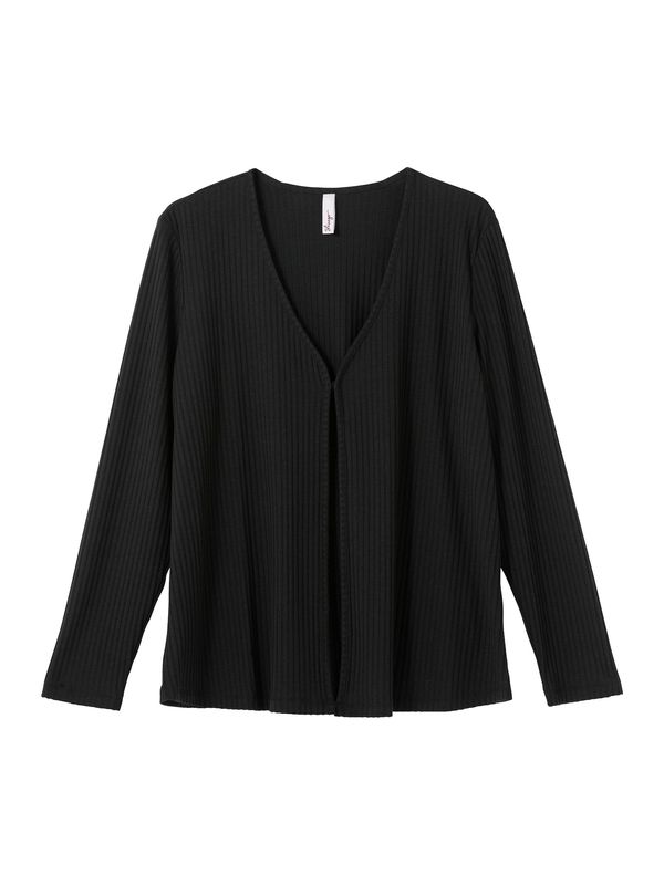 SHEEGO SHEEGO Плетена жилетка  черно