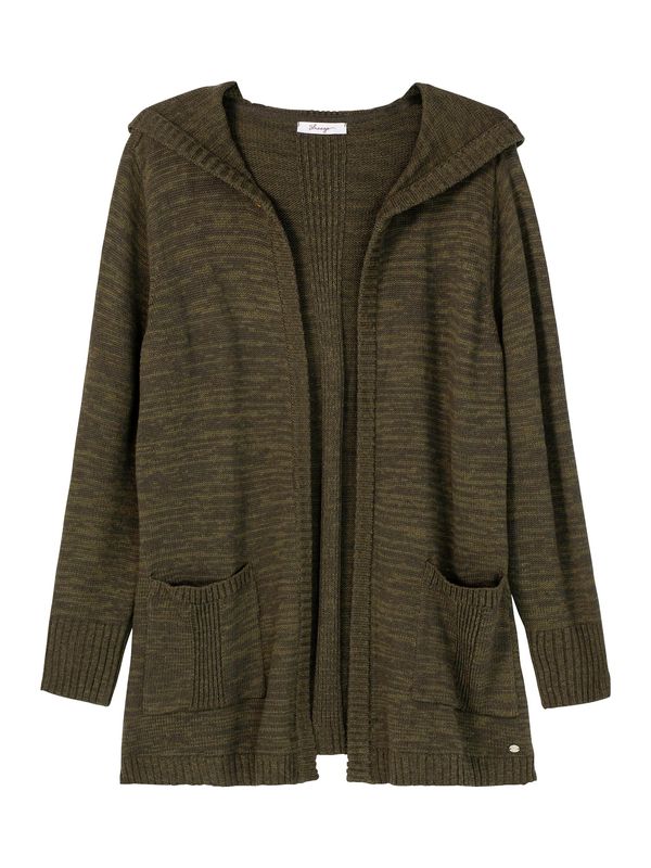 SHEEGO SHEEGO Плетена жилетка  маслина