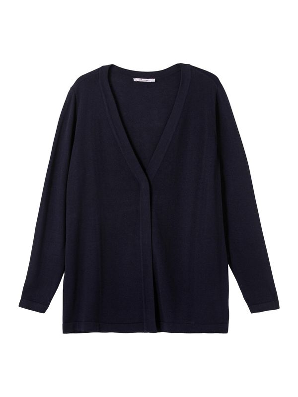 SHEEGO SHEEGO Плетена жилетка  тъмносиньо