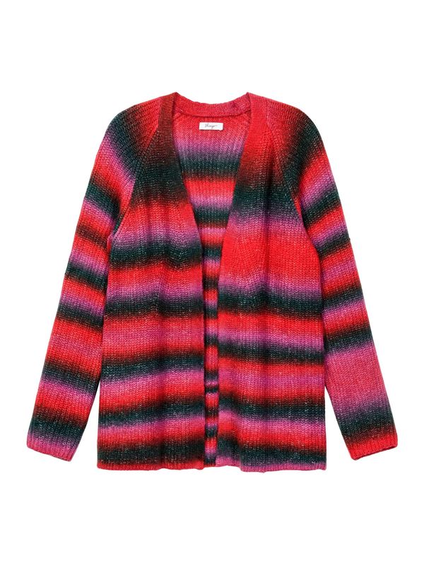 SHEEGO SHEEGO Плетена жилетка  тъмнозелено / орхидея / червено