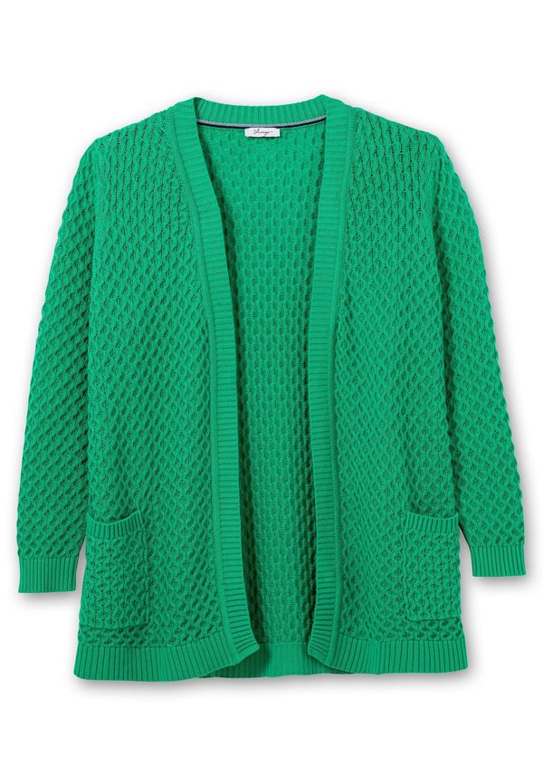 SHEEGO SHEEGO Плетена жилетка  зелено