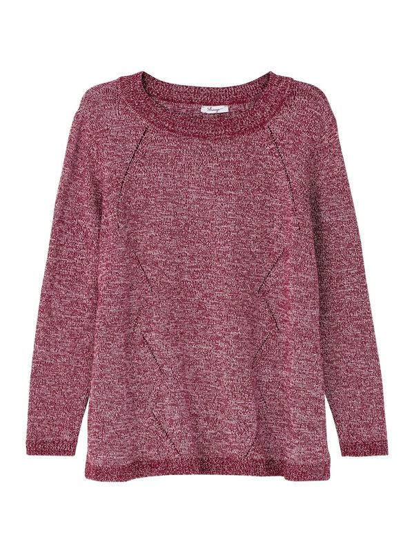 SHEEGO SHEEGO Пуловер  боровинка / бяло