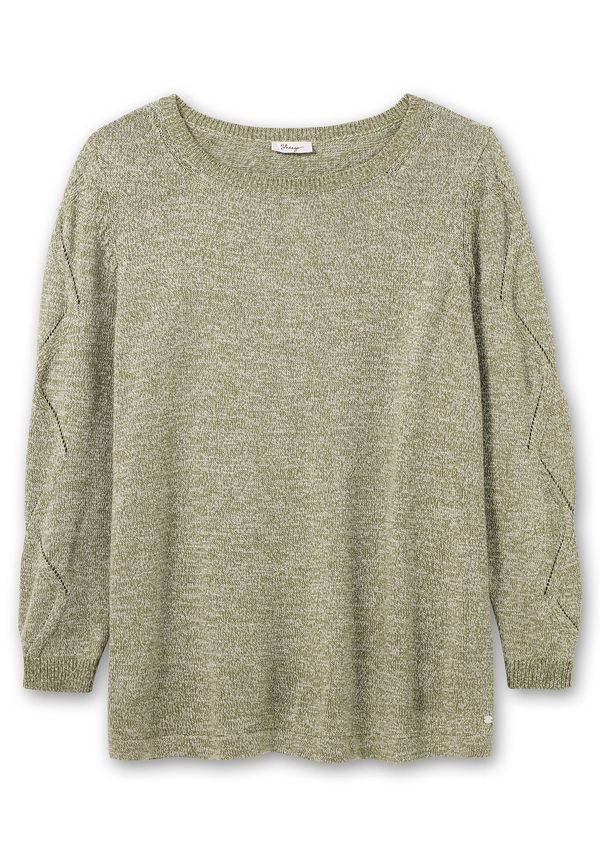 SHEEGO SHEEGO Пуловер  светлозелено