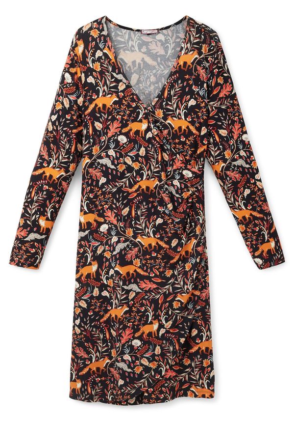 SHEEGO SHEEGO Рокля  мандарина / корал / черно / бяло