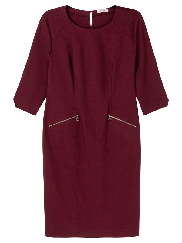SHEEGO SHEEGO Рокля с права кройка  винено червено