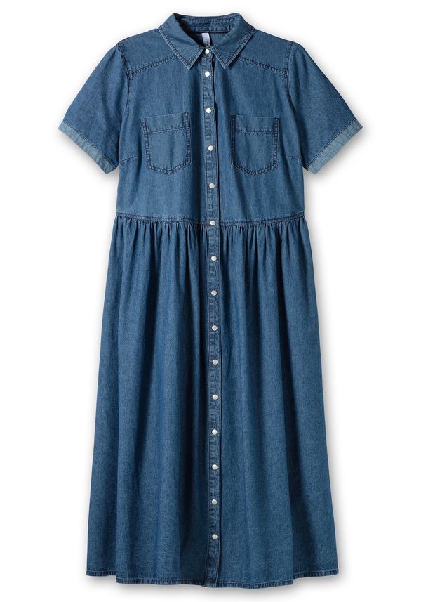 SHEEGO SHEEGO Рокля тип риза  син деним