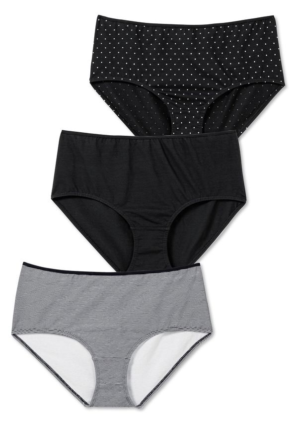 SHEEGO SHEEGO Слип  черно / бяло