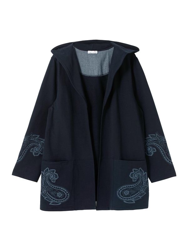 SHEEGO SHEEGO Суичъри с качулка  опушено синьо / тъмносиньо