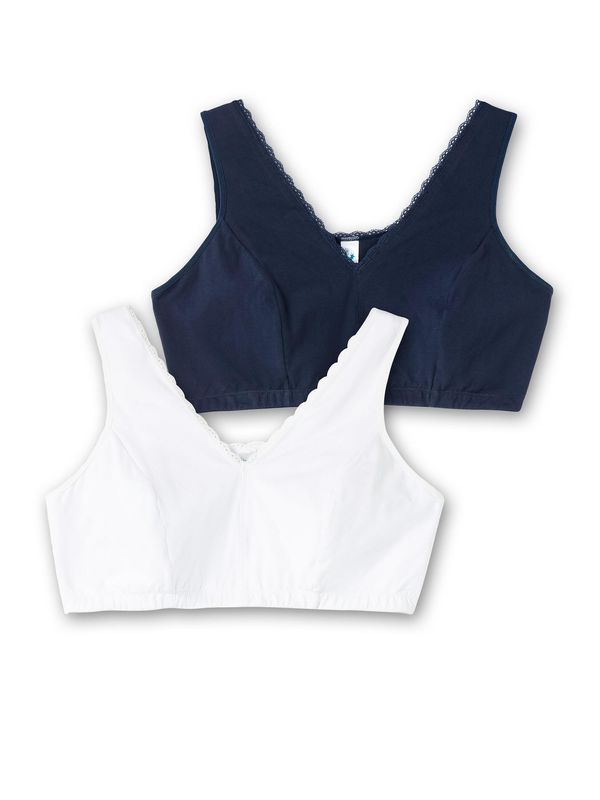 SHEEGO SHEEGO Сутиен  морскосиньо / бяло