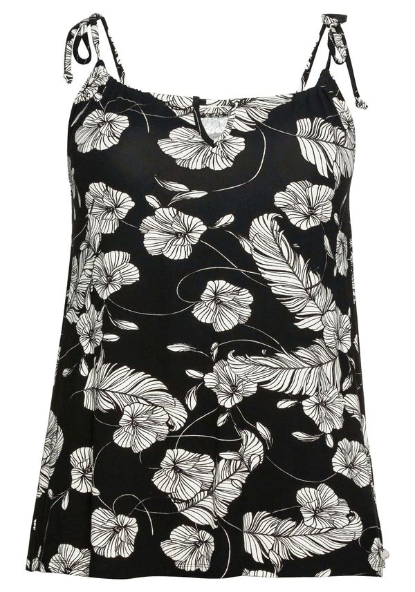 SHEEGO SHEEGO Топ  черно / бяло