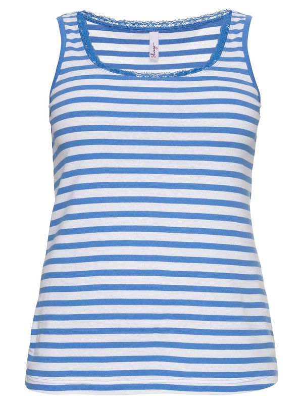 SHEEGO SHEEGO Топ  синьо / бяло