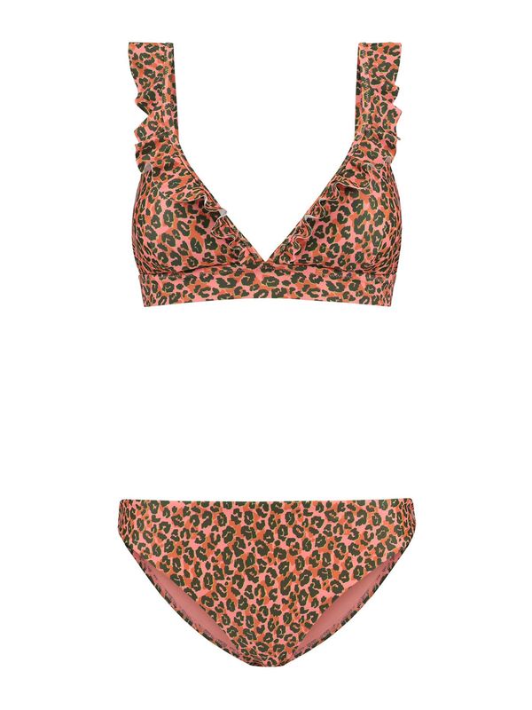 Shiwi Shiwi Бански тип бикини 'BOBBY'  неоново жълто / светлорозово / ръждиво червено / черно