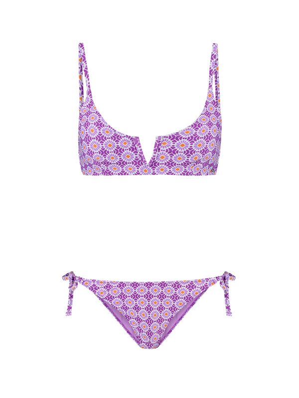 Shiwi Shiwi Бански тип бикини 'Leah Scoop'  лилав / люляк / оранжево / бяло