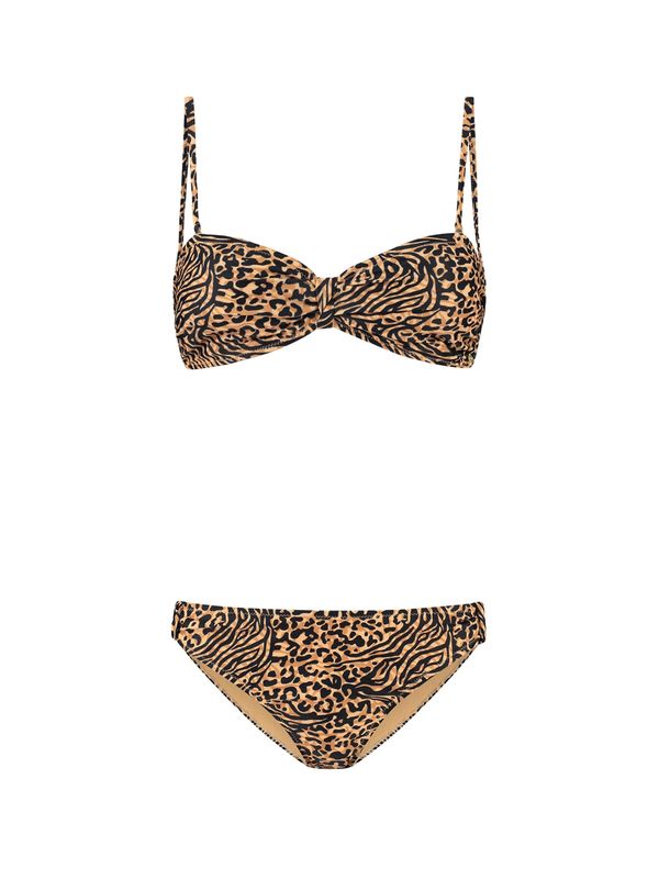 Shiwi Shiwi Бански тип бикини 'ZOE'  пуебло оранжево-кафяво / капучино / черно