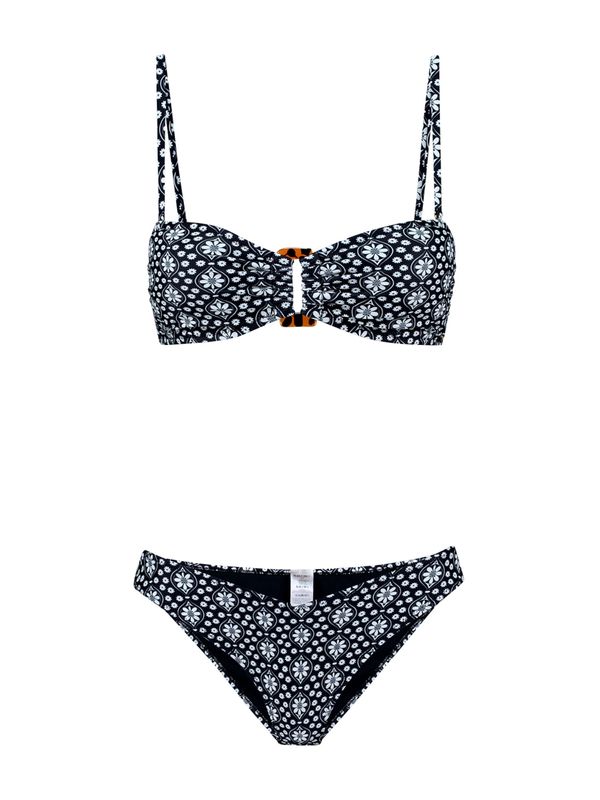 Shiwi Shiwi Бански тип бикини 'Zoe'  светлосиньо / черно / бяло