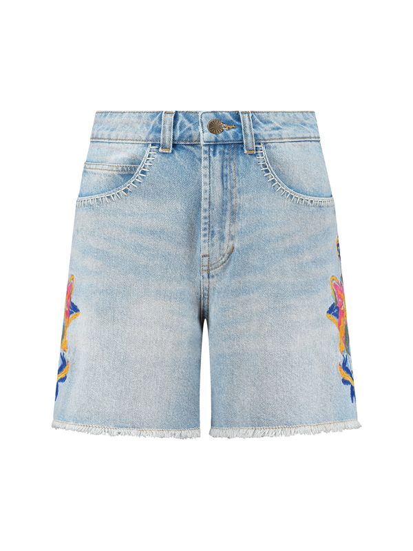 Shiwi Shiwi Дънки 'Chris'  светлосиньо / зелено / оранжево / светлорозово