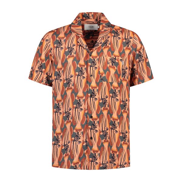 Shiwi Shiwi Риза 'Catch of the Day'  смарагдово зелено / праскова / ръждиво червено / черно