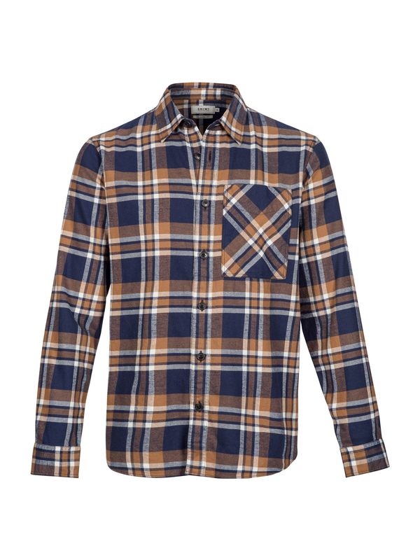 Shiwi Shiwi Риза 'Luke'  светлобежово / индиго / кафяво