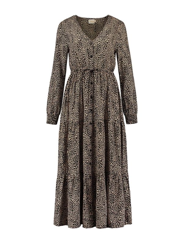 Shiwi Shiwi Рокля тип риза 'AZORES'  бежово / черно