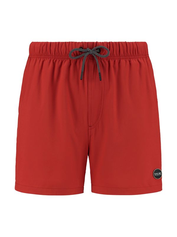 Shiwi Shiwi Шорти за плуване 'easy mike solid 4-way stretch'  ръждиво червено / черно / бяло