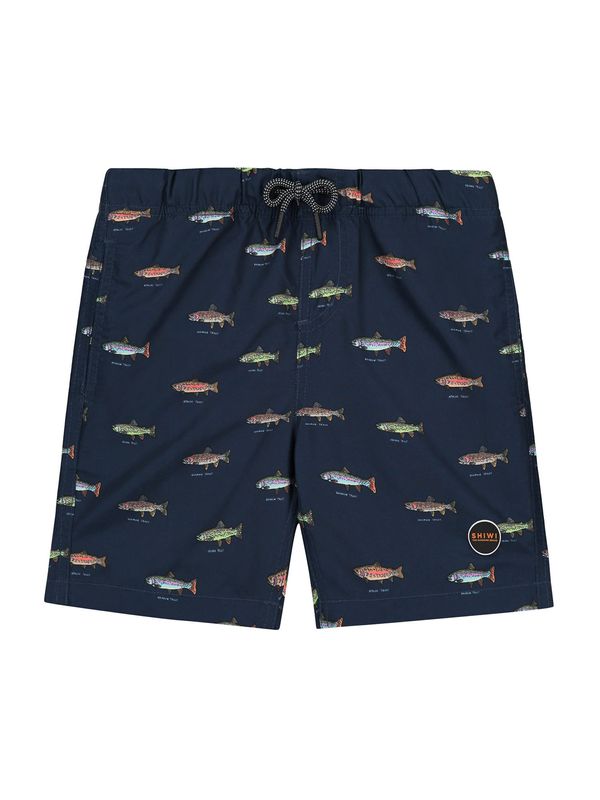 Shiwi Shiwi Шорти за плуване 'Go Fish'  светлосиньо / тъмносиньо / светлозелено / оранжево / бяло